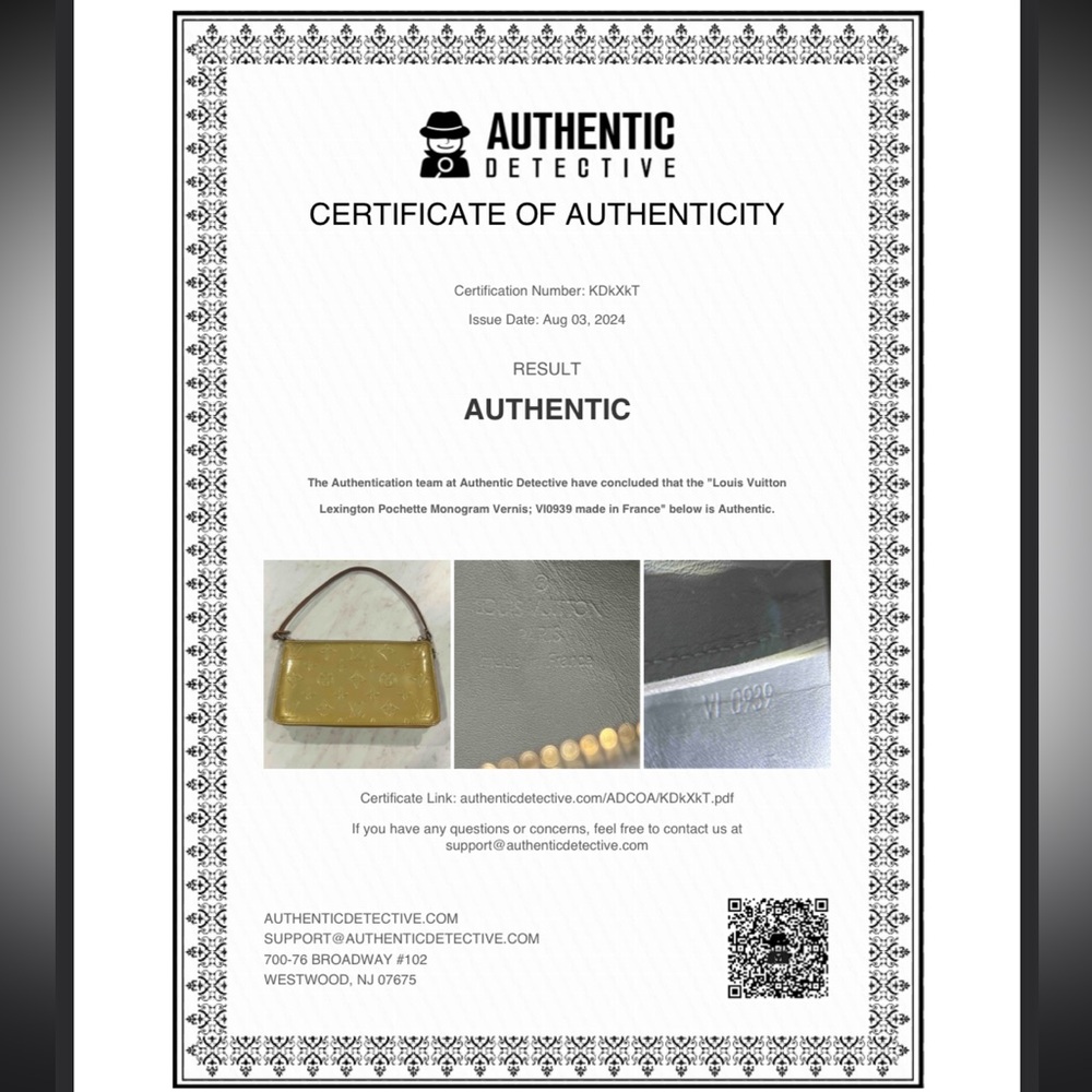 Louis Vuitton  Lexington Vintage 1999 Vernis Pochette Yellow Retail $1650 - Picture 15 of 15